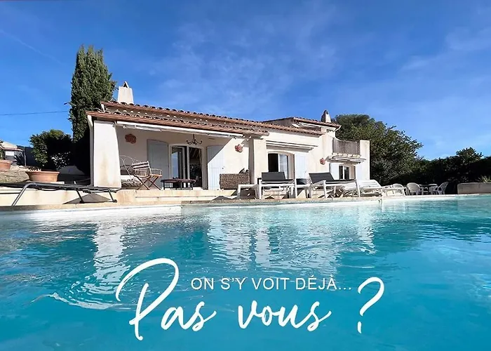Villa Les Jasmins Piscine Proche Jardin