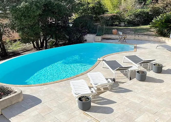 Les Jasmins Piscine Proche Jardin Villa *